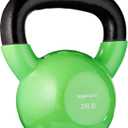 Amazon Basics Vinyl Kettlebell, Weight: 25 Pounds, 
Product Dimensions	8"L x 5"W x 8.9"H