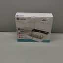 Jssmst Large Cash Box with Money Tray and Lock - Safe Box for Cash Saving Key Lock Money Organizer Box, 11.8L x 9.5W x 3.5H Inches, Black, SM-CB0501L, XLarge