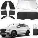 TINGLU Window Shades for Mercedes Benz GLE 350 450 2020-2024 Accessories Car Side Full Windows Rear Triangular Windshield Sun Shade Sun UV Rays & Privacy Protection for Camping Napping Relaxing 10PCS