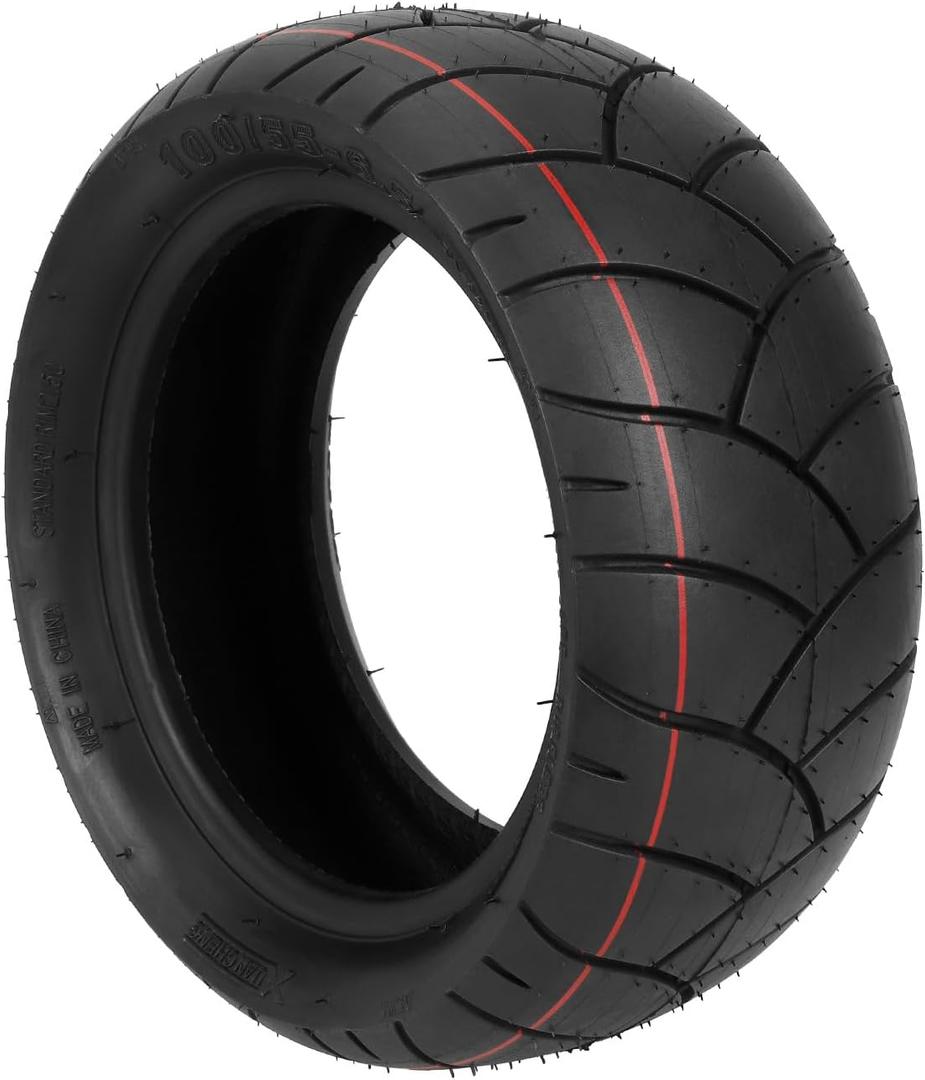 11" 100/55-6.5 Rubber Heavy Duty Explosion-proof Tubeless Tire Replacement for 90/65-6.5 Tyre Electric Scooter ATV, UTV, Mobility Scooter, POV Wheel Parts (1)
