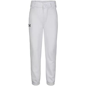 Under Armour Boys Baseball Pant, Belt Loops, Logo, Snap Closure, Comfortable & Durable. Size 6