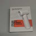 Buzveuya Compressed Air Duster - 3-Phase Brushless Motor, 7.2m/s Super Strong Wind, Multifunctional Jet Fan for Home, Office, Car, and More - Rechargeable and Mini Portable Design (Sandy Yellow)