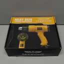 SEEKONE Heat Gun 1800W 122-120250- 650Fast Heating Heavy Duty Hot Air Gun Kit Variable Temperature Control Overheat Protection with 4 Nozzles for Crafts, Shrinking PVC, Stripping Paint(5.2FT)