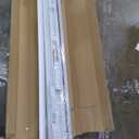 DIYHD 32X96 Accordion Door for Tall Openings, White Double Layer PVC Folding Interior Door with Track Kit, Space-Saving Closet Door, No Floor Track, Dual-Sided Handle & Latch, Easy Install