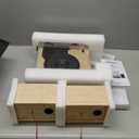 Crosley CR6043A-NA Brio Bluetooth Turntable Shelf System with Included Speakers, Natural