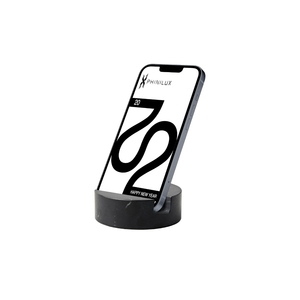 Luxury Marble Cell Marble Phone Stand, Phone Holder for Cellphone Tablet On Office Desk, Kitchen, Countertop, Nightstand, Round