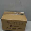 Brightown 58FT Solar String Lights Outdoor with Remote Cable Ties and Hooks, Commercial Grade Patio Lights with 26 LED Shatterproof Bulbs, 3 Light Modes Hanging Light for Backyard Party Decor