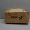 SUNROX Gel Memory Foam Chair Cushion with Ties, Ultra Durable Water Resistant FadeShield Outdoor/Indoor Reversible Chair Seat Cushion 17 x 16 inch Set of 4, Heather Charcoal