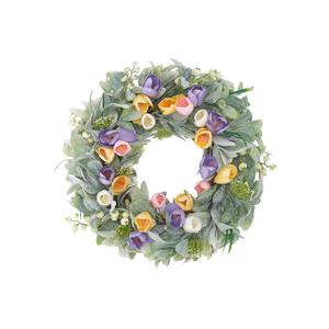 Caracaleap Spring Flower Door Wreath, Berry's, Flowers, and leaves