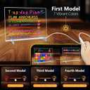 Cosmody Led Drawing Board, LED Note Board with 7 Colors, Led Drawing Board with Adjustable Stand and 12 Pens, Led Note Board with Colors, Dry Erase Board, Holiday Trend Gift (11.8 * 7.8in)
