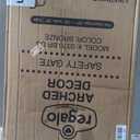 Regalo Safety 30"-35" Extra Wide Baby Gate, Bottom of Stairs & Doorways