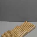 In-Drawer Knife Block Organizer - Bamboo Wood Drawer Knife Organizer-Protecting Knife Organizer Block (Not Included) (Natural, 15 Knives Dock)