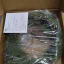 Fudios Lighted Christmas Pine Garland 6FT 48 Warm White LED Battery Operated with Timer for Mantle Fireplace Holiday Winter Decoration Indoor Outdoor Use