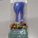 Jacent 6 Piece Blue Plastic Serving Utensils, Colors Vary - 1 Pack