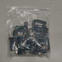 Ripeng 24 Pack Christmas Banister Light Clips for Garland Stockings 2.17 x 2.17 Inch Green Stair Railing Light Clips Banister Hooks for Xmas Holiday Decoration