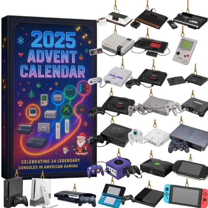 Gaming Collectible Display Set  24 Retro Console Style Mini Display Models for Desk, Shelf & Game Room Decor, Non-Electronic Adult Collector Figures