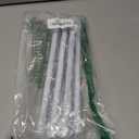 6 Pcs White Spring Loaded No Drilling Tension Curtain Rod 28-48 Inches Adjustable Expandable Curtain Rods for Windows Kitchen Bathroom Home