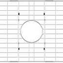 iPEGTOP Sink Bottom Grid, Stainless Steel Sink Protector 28"x 15" Centered Drain Hole with Corner Radius 1-1/2", Sink Grate for Bottom of Kitchen Single Sink Bowl with Hole Cover - Amazon.com