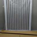 Fairy Baby 40.5" Extra Tall Baby Gate No Drill, 65.8"-72.2" Extra Wide Large Dog Gate, Pressure Mounted Walk Through Adjustable Tension Safety Gate, Auto Close Child Pet Gate for Stairs Doorway, White