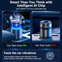 Smart Car Air Fresheners, Ambient Light & Mist Fragrance, Auto On/Off Car Air Freshener Diffuser, Adjustable Intensity, Premium Scents Refill, Lasts 1000 Times, Built-in Battery, Fanaticism