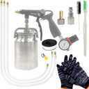 Undercoating Spray Gun Kit with 33.82oz Aluminum Cup, 360 Spray Hose Woolwax Undercoating Kit, Fluid Film Gun for Truck Bed Liner, Rubberized Undercoat & Car Rust Proofing