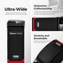 Tefeca Fortitude Elite Series Ultrawide Band Compatible with Apple Watch Ultra 2/Ultra 49mm, Series 10 46mm, 9/8/7 45mm, SE2/SE/6/5/4 44mm, Sports Theme, 42mm Fabric Black Band