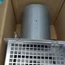 8 Inch Hooded Wall Vent Cover Outside, Dryer Exhaust Vent Metal Mesh Cover, Wall Vents Cover Exterior Air Exhaust for Kitchen Bathroom House Range Hood HVAC (White)