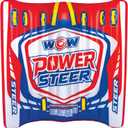 WOW Sports Power Steer Towable Tube - 1-3 Person - 510 lb Capacity - Steerable - For Boating - Youth & Adults