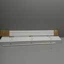 ARLO BLINDS Faux Wood Blinds with Crown Valance - 34" Width x 60" Height, White, Cordless Window Blinds & Shades - Blinds for Indoor Windows, 2" Faux Wooden Blinds for Home, Window Shades