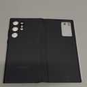 Genuine Leather Smart Case for Samsung Galaxy S22 Ultra Light Phone Cover with Smart View Case for S22 Ultra(Only for S22 Ultra Black)