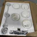 VOLISUN Matte Black Bathroom Light Fixtures, 5-Light Bathroom Vanity Light Over Mirror, Modern Vanity Lights for Bathrooms, Bathrooms Lights Fixtures Over Mirror with Clear Glass Shades