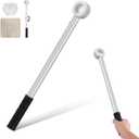 2 x Cabilock O Shaped Window Blind Rod with Hook Long Handle Push Pull Tool for Opening Blinds and Shades Curtain Pole for Bay Window Treatment Hardware