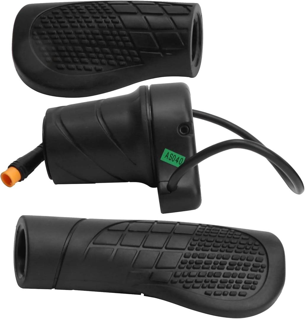 Half Throttle Handle, 76x Half Turn HandleHalf Throttle Modified Throttle Part Modified Part Handlebar Grip Speed Throttle for Electric (Black)