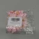 20 PCS Cute Dog Hair Bows with Rubber Bands Elastic Handmade Mix Style Lace Rhinestone Pearls for Furry Puppy Cat Pet Girl Pink