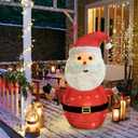 Lighted Pop-UP Christams Santa Claus Decorations, 27 Inch Santa with 45 LED Lights, Battery Powered Collapsible Pre-lit Santa for Indoor Outdoor Christmas Decorations Garden Yard Xmas Decor, Timer