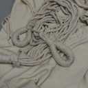 Hammock Chair, Hanging Rope Swing Seat with 2 Cushions,Macrame Hanging Chair Side Pocket with High Load-Bearing Metal Rod,for Indoor, Outdoor, Extra Comfortable (Beige)