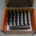 TIROL Black 24pcs M14X1.5 Spike Lug Nuts, Compatible with 07-17 Sequoia/Tundra, 95-17 Silverado/Sierra 1500, 12-17 Ram 1500/Grand Cherokee, One-Piece Design Factory Acorn Wheel Nuts with Socket Key