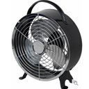 Cool Works Retro Drum Fan - Black 6in.