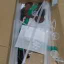 Football Party Balloons Stand Kit 2 Sets with 2 Rugby Ball Foil Balloons Football Themed Party Balloon Centerpiece for Tables for Game Sports Graduation Birthday Footballs Themed Decorations