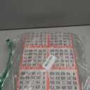 6 on Red Bingo Paper Cards - 500 sheets - 3000 cards