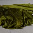 Velvet Curtains Olive Green 52" Wx108L (Lime)