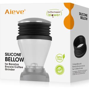Aieve Silicone Coffee Hopper Bellow Compatible with Baratza Encore Grinder ESP/ Virtuosa+ Coffee Grinder, Reduce Coffee Grinds Retention