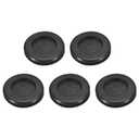 Uxcell 5Pcs Rubber Grommets 1-3/16" (30mm) Drill Hole, 1" (25mm) ID Double Sided Hole Plugs Ring Gasket for Firewall Cable Wire Protecting, Black
