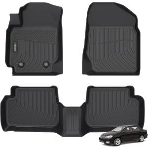 ANBINGOFit for Toyota Corolla Floor Mats 2003-2008 (Not Fit Front Seats with Heated Vents Underneath) for Toyota Corolla Car Mat All Weather Mats for Corolla TPE Car Matt Rugs for Corolla