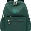 Tanweibago Mini Nylon Women Backpacks,11L Small Ladies backpacks Casual Lightweight Women Shopping Travel Daypack (Dark Green)