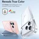 ESR for iPhone 17 Pro Max Case with Stash Stand, Compatible with MagSafe, Military-Grade Drop Protection Magnetic Phone Case, Scratch-Resistant Back Cover,Frosted Bubblegum Pink
