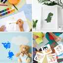 2 x 22pcs Baby Shower Stencils for Painting on Fabric, Onesies, Bib, Bodysuit, Bag, Shirt, Shoes
