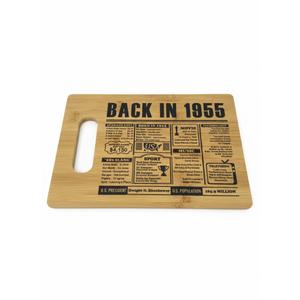 70th Birthday Gifts for Women Men,70 Year Old Birthday Gifts Woman Man, 70 Years Gifts for Dad Mom Grandparents Wedding Anniversary, Back In 1955 70s Birthday Decorations Engraved Bamboo Cutting Board