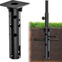 In-ground Umbrella Base, Cantilever Umbrella Base, Universal Stainless Steel Outdoor Umbrella Stand for Lawns, Terraces, Gardens, Cafes, Pool