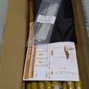 WellSign Over The Table Rod Stand with Clamps 31"-110" Length 31"-64" Height Adjustable Metal Table Hanging Decor Rod with Storage Bag for Gender Reveal Ceremony Party, Gold Table Balloon Arch Stand